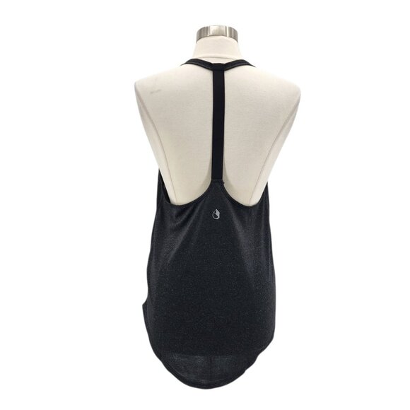 NEW Icyzone Womens Medium Top Dark Heather Gray Racerback Activewear Tank Top - Picture 4 of 10